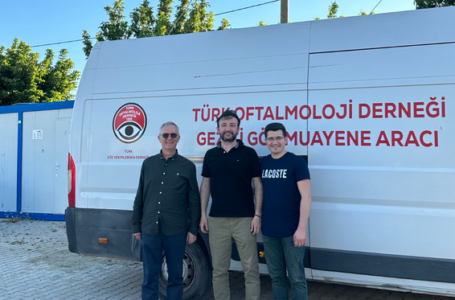 Türk Oftalmoloji Derneği’nin Gezici Göz Muayene Aracı Hatay’da